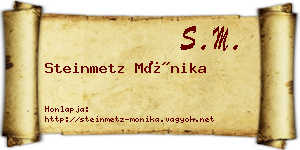 Steinmetz Mónika névjegykártya